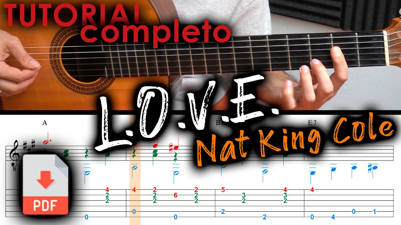 Cómo tocar LOVE (Nat King Cole) para guitarra sola