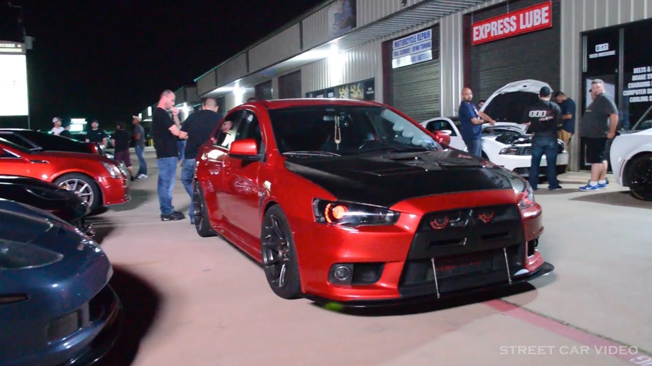 Normal weekend out in Texas.. Evo X vs the WORLD and several high hp cars hit the STREETS!