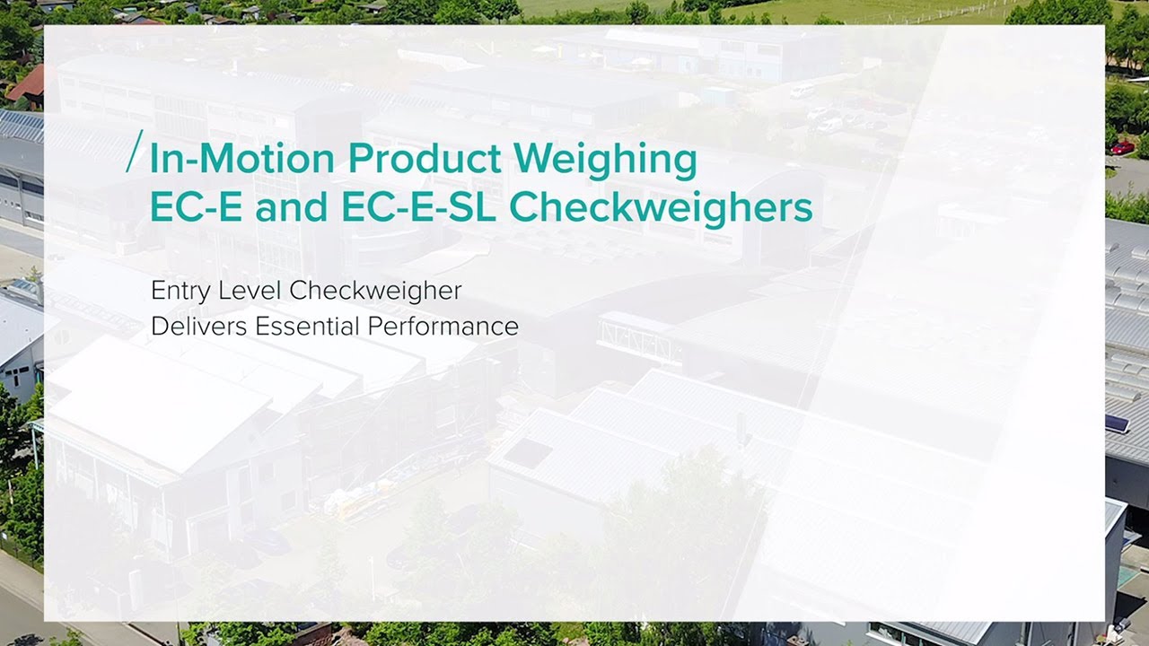 In-Motion Product Weighing EC-E and EC-E-SL Checkweigher