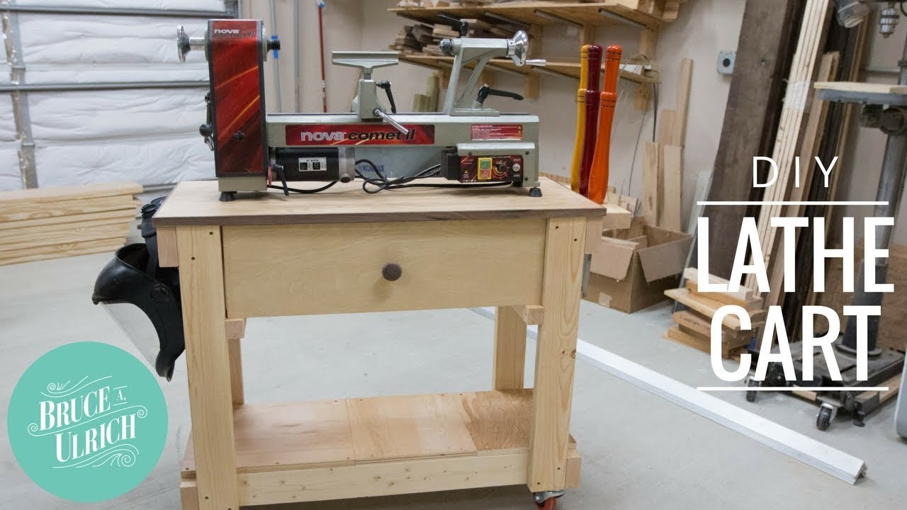 DIY Lathe Cart from 2x4's // Woodworking How-to