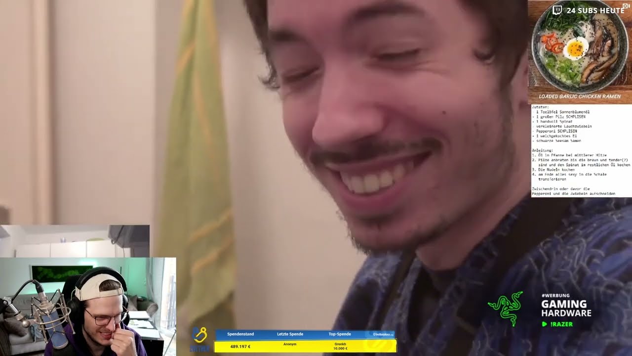 Dadosch REAGIERT auf @ItsVeX kocht Ramen