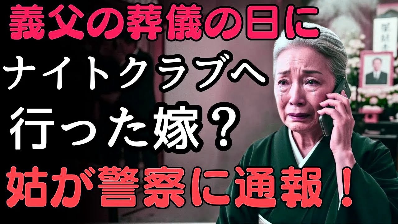 義父の葬儀の日、息子の病気を口実に嘘をついた嫁――実はナイトクラブへ！姑はすぐに警察へ通報した。