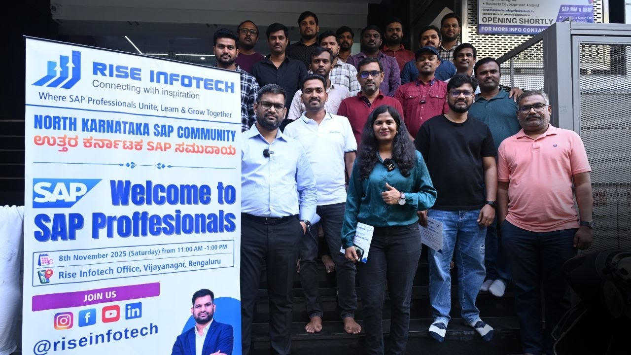 North Karnataka SAP Professionals Meet-Up | Rise Infotech