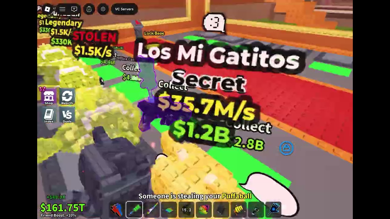 Letting people fight for my brainrots crazy steal at the end