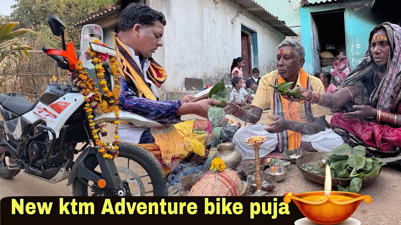 New KTM 390 Adventure Aa gayi  🙏 | Delivery के बाद घर पर पूजा | J Ten Rider