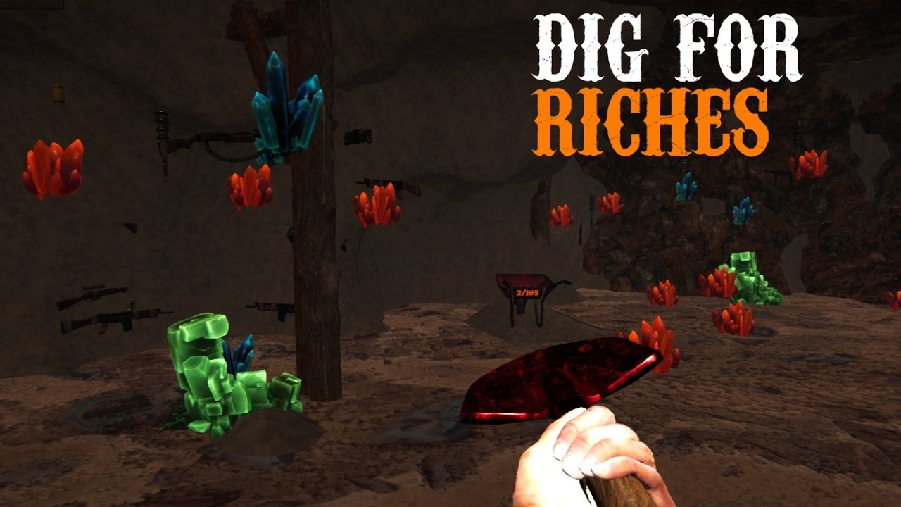 Digging Deeper Into Insane Gun Filled Mine ~ Dig For Riches