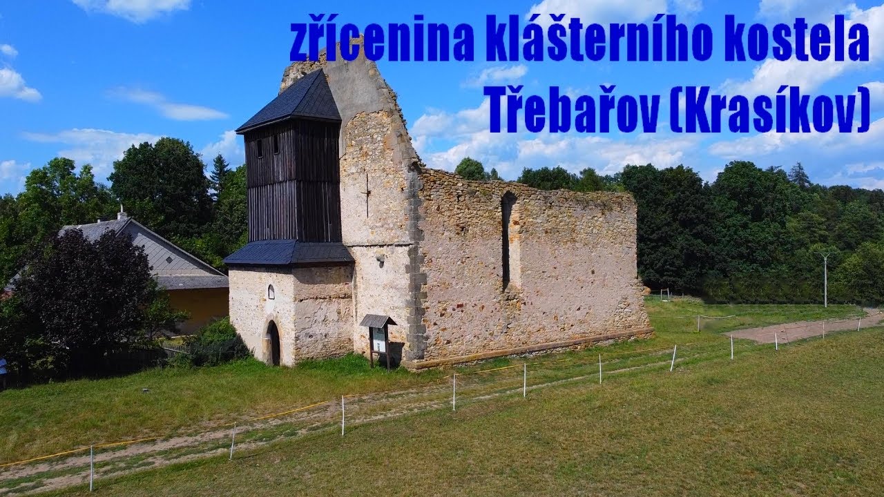 Zřícenina klášterního kostela Třebařov   Krasíkov