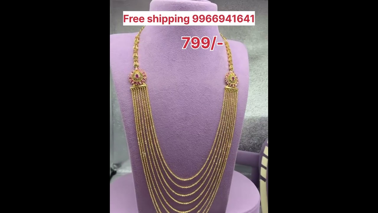 Wholesale prices # immtection jewellery # one gram gold jewellery # beads collections