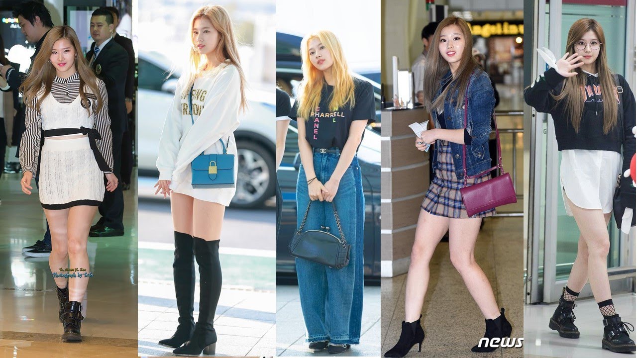 SANA TWICE AIRPORT FASHION [ Korean Star ] [ K-Star ]