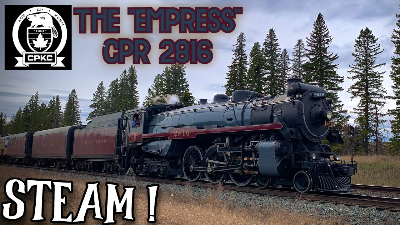 CP 2816 The Empress Final Spike Steam Tour, Swift Current to Moose Jaw SK