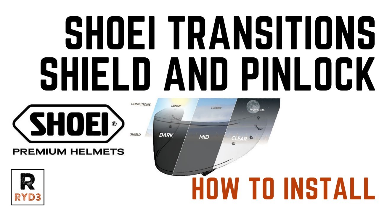 How to Install the Shoei Transitions Shield and Pinlock