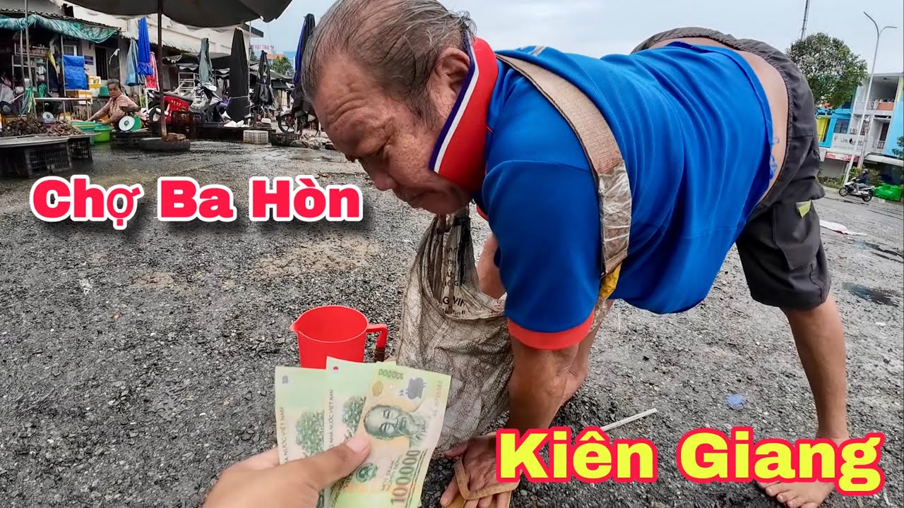 Chợ Ba Hòn Kiên Lương Kiên Giang Người Lớn Tuổi Khó Khăn Hạnh Phúc Nhận Quà Từ Mỹ | Khương Nhựt Minh