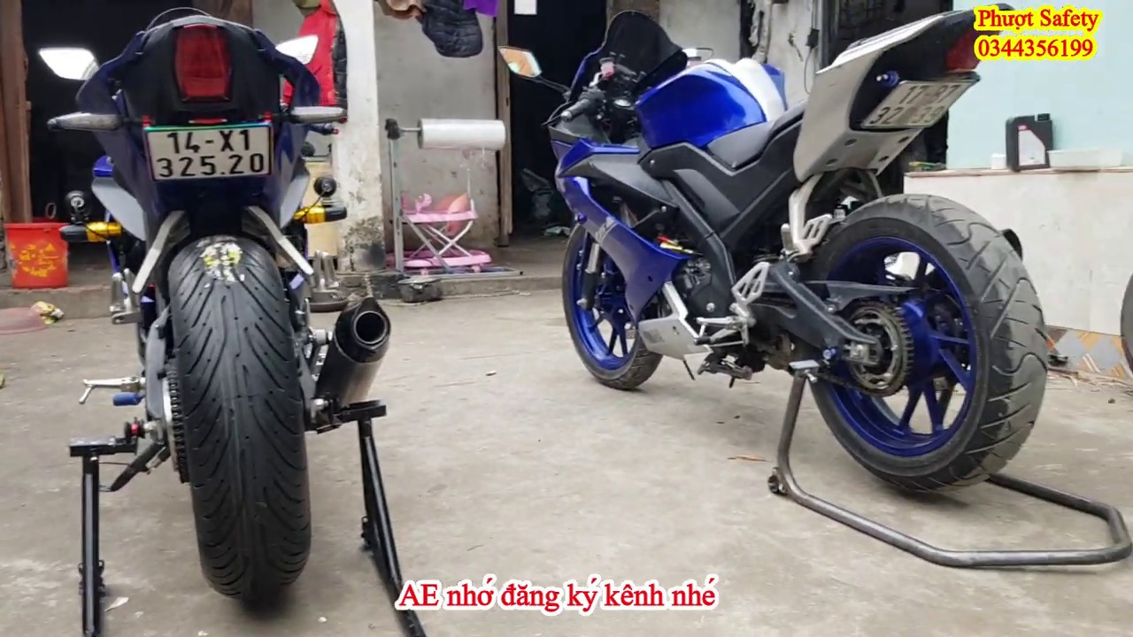 R15V3 độ mâm 5 inch, Lốp 180 | Lên Zin không cần độ chế | Phượt Safety