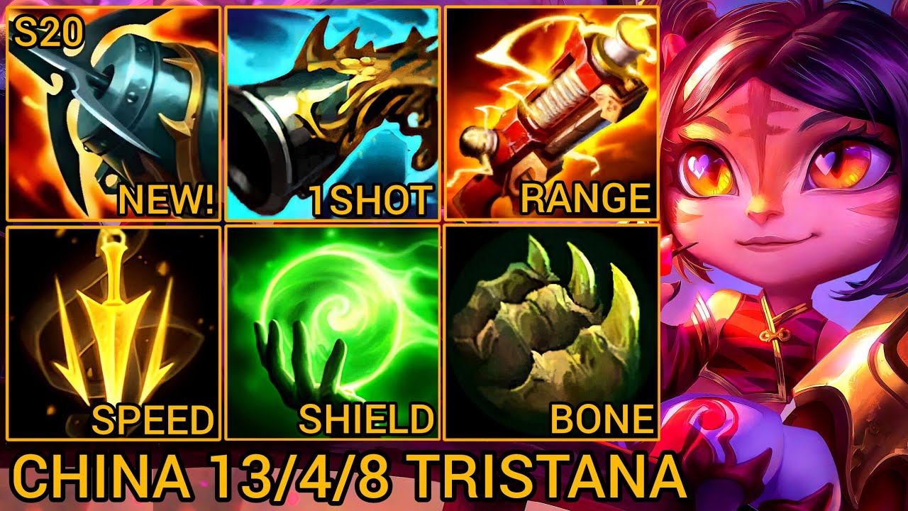 New Kraken Slayer TRISTANA Top 10 Gameplay - China Wild Rift New Build & Runes By Tiarty