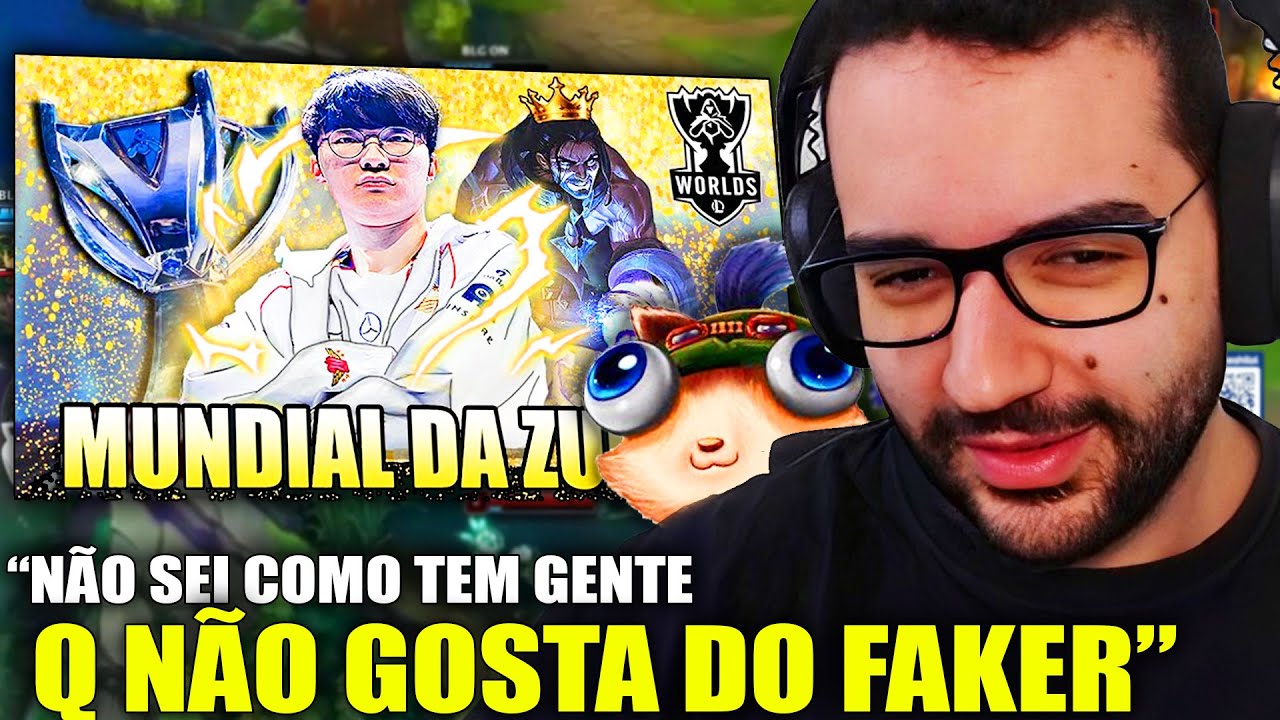 Takeshi reagindo ao Bronziocre: O DIA QUE O FAKER FEZ O IMPOSSÍVEL - MUNDIAL DA ZUEIRA | T1 vs BLG