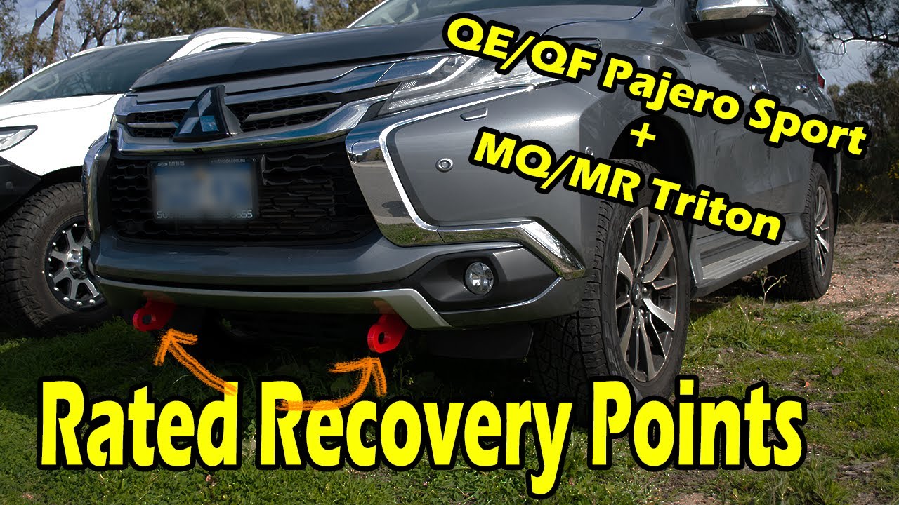 Pajero Sport/Mq Mr Triton Rated Recovery Points Install - No Front Bar!!!