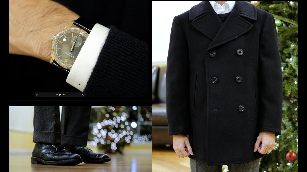 The Details Matter:  6119G/ Vintage Navy Pea Coat/ Alden Indy Boots