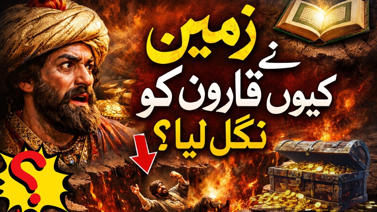 zameen ne Qaroon ko kyun nigal liya? Quran ki khofnak saza | Qaroon ki daulat aur anjaam #story #yt