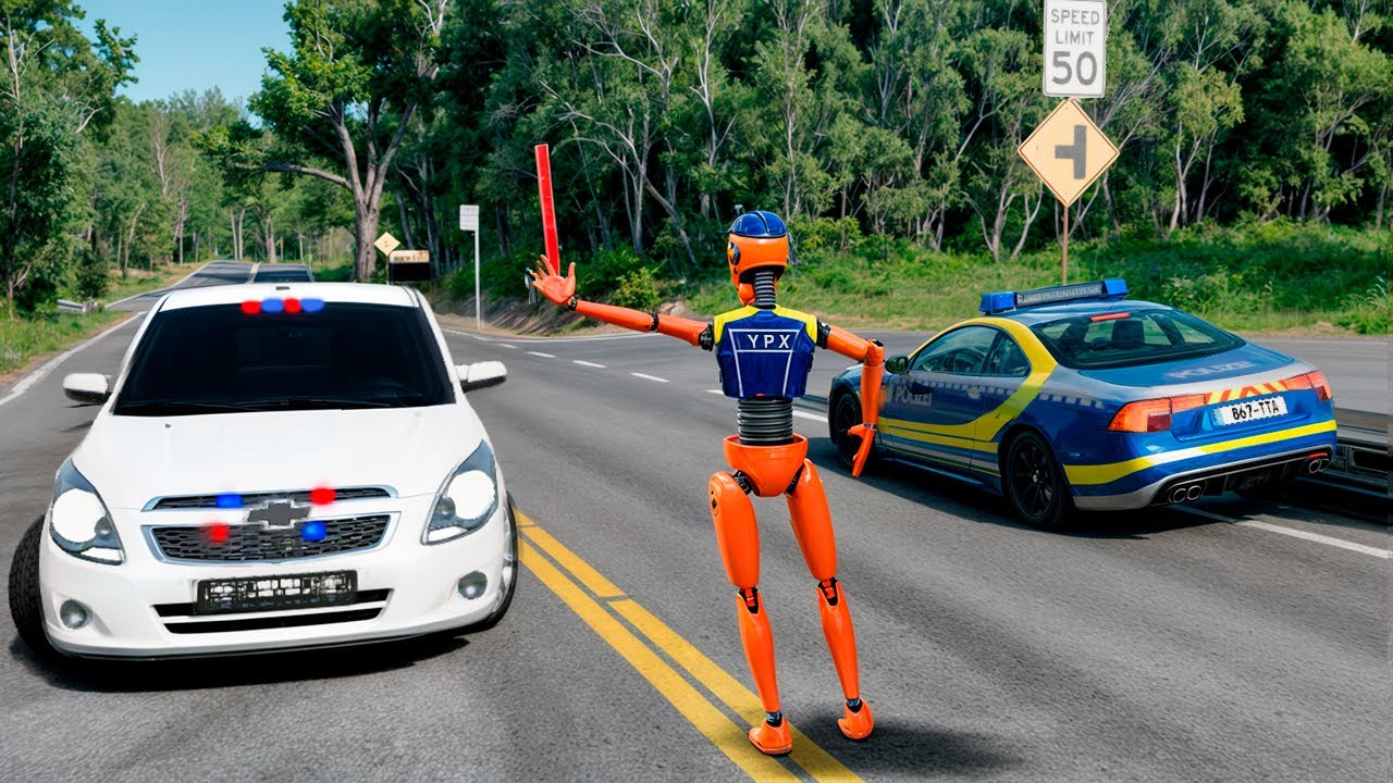 Cobalt haydovchisi hujjatsiz mashinani haydab kelib, YPXni ko‘rib qochib ketdi | BEAMNG DRIVE