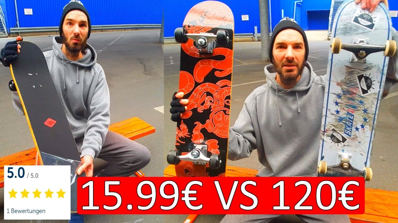 GÜNSTIGES SKATEBOARD VS TEURES SKATEBOARD - WELCHES IST BESSER? REVIEW