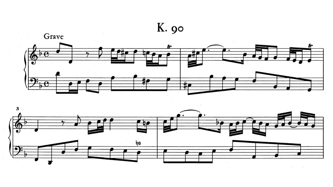 Scarlatti: Sonata for Solo Instrument and Continuo in D minor, K.90