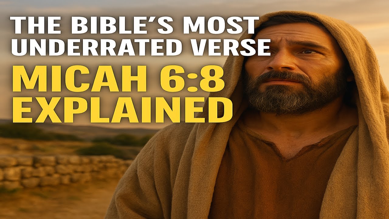 The Bible's Most Underrated Verse - Micah 6 : 8 Explained | #biblestories