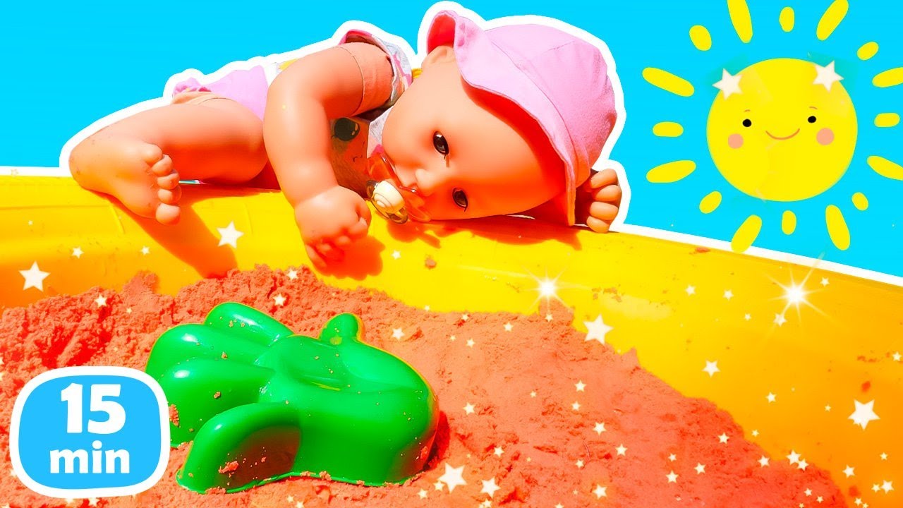 Lustige Puppenvideos für Kinder mit Baby Born Annabelle. Wir kümmern uns von Annabelle