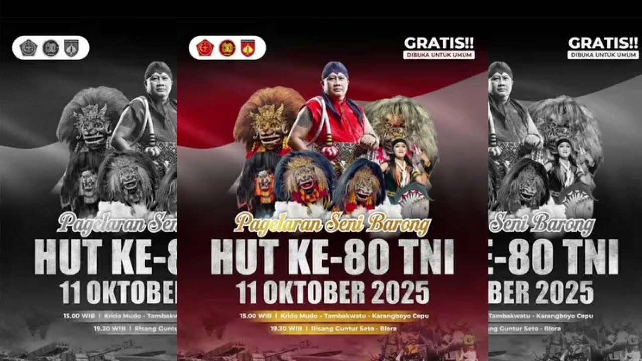 LIVE GUNTUR SETO// HUT KE - 80 TNI // DI LAP. BINA PATRA CEPU 11 OKT.2025