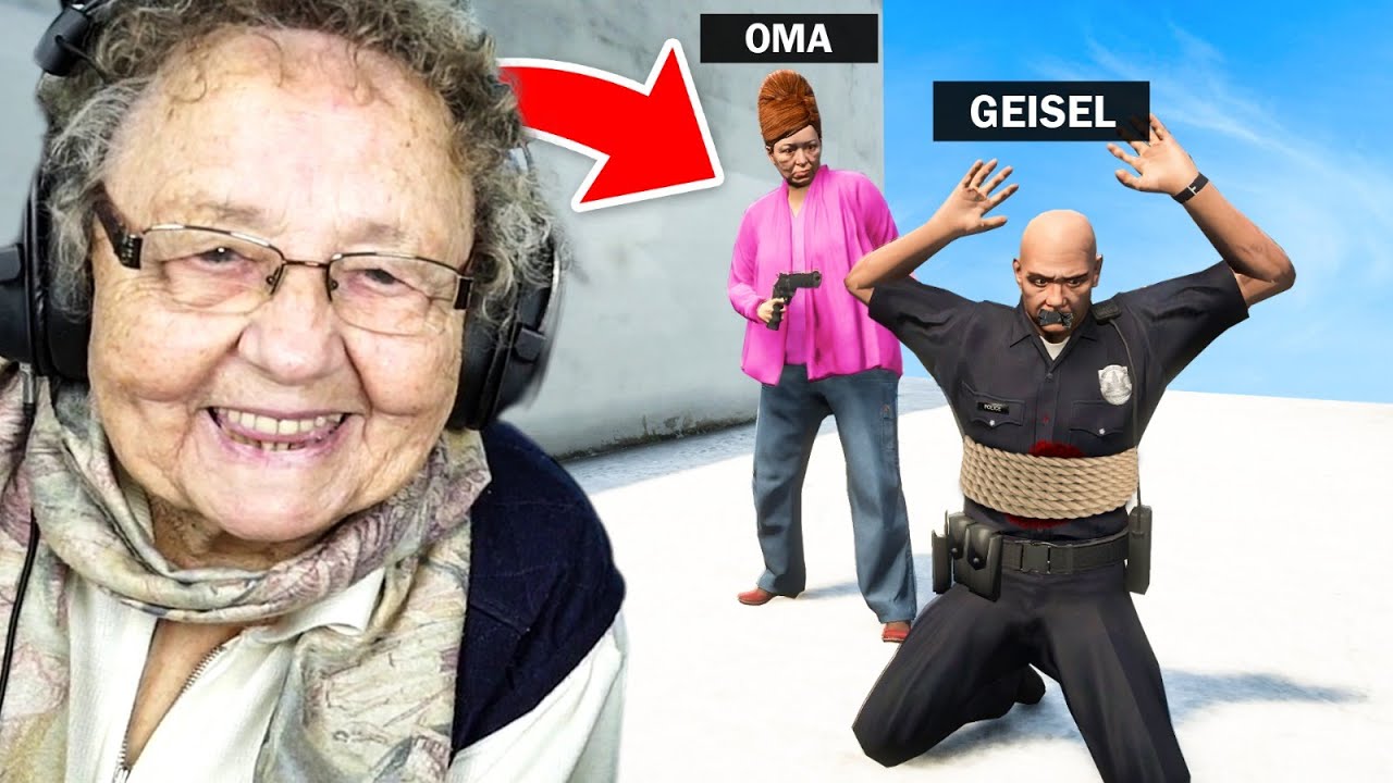 MEINE OMA spielt das ERSTE MAL GTA 5 RP 😂