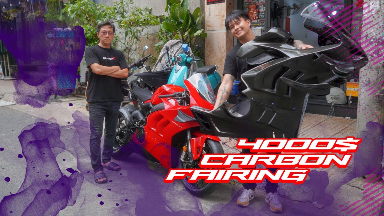 CHỐT DÀN ÁO CARBON 100 TRIỆU CHO DUCATI PANIGALE V4 TẠI TABOO SHOP