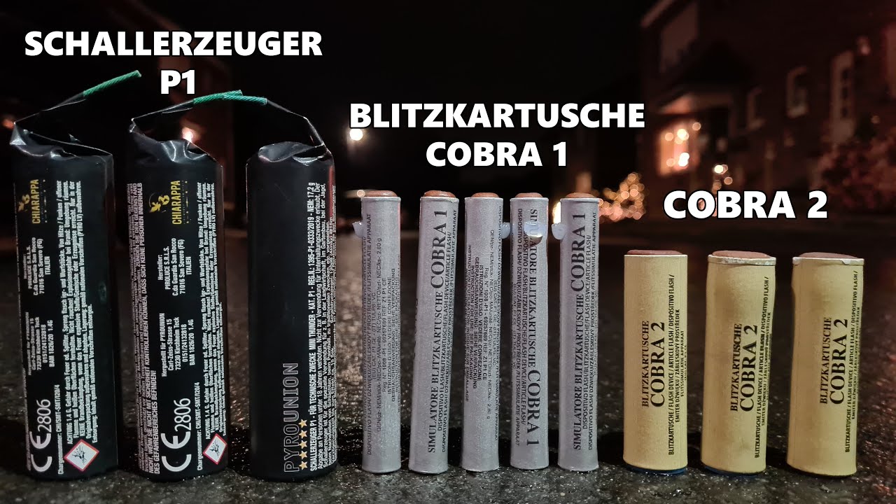 P1 BKS BÖLLER VERGLEICH - COBRA 1 vs COBRA 2 vs SCHALLERZEUGER P1  [𝟰𝗞] | JJFireworks