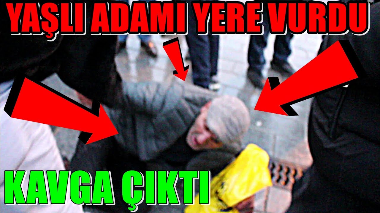 KAVGA &Ccedil;IKTI' | 'Yaşlı Adamı Yere Vurdu'' | Sokak R&ouml;portajları