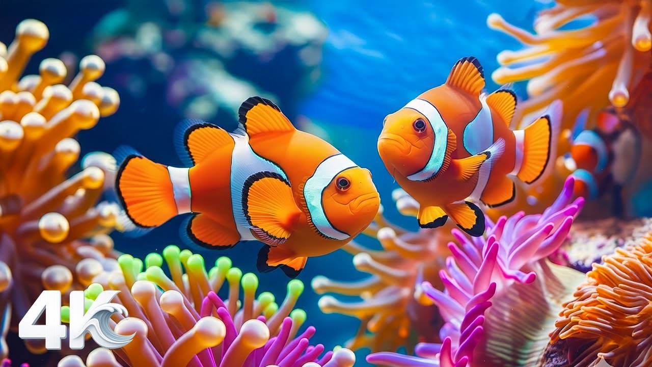 Vibrant Ocean World 4K – Exotic Marine Animals & Colorful Coral Reefs