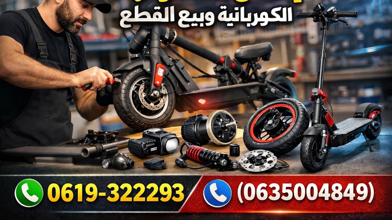 مرحبا بكم في ورشه التصليح سكوترات الكهربائيه في مدينه تطوان مكان رمانه تطوان