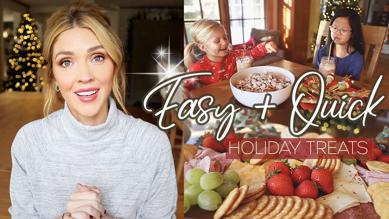 ✨ Easy + Quick Holiday Snacks Recipes! 🎄 // 2021 Christmas Inspiration!