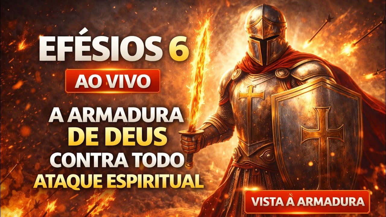 EFÉSIOS 6 AO VIVO 🔥 REVISTA-SE DA ARMADURA DE DEUS CONTRA TODO ATAQUE ESPIRITUAL
