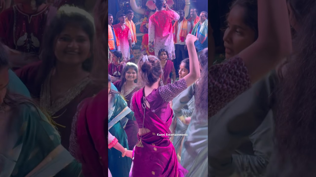 Gully Poris Girls Superb Dance At SR Team Ganesh Nimarjanam 2025 