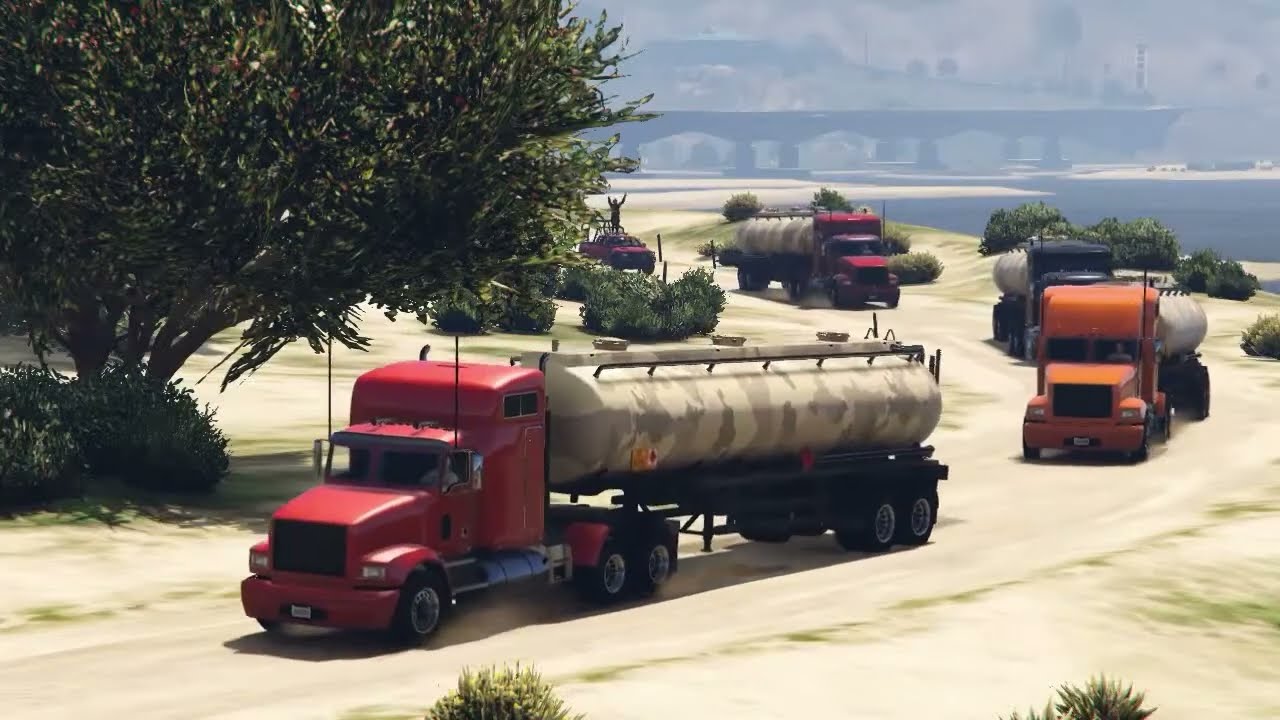 Irani  Fighter Jets & Helicopters Attack on Israeli  Military Weapons Supply Convoy-GTA5