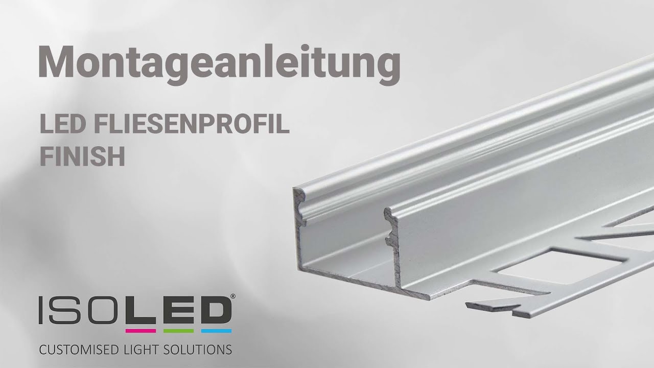 LED Fliesenprofil Finish Montageanleitung
