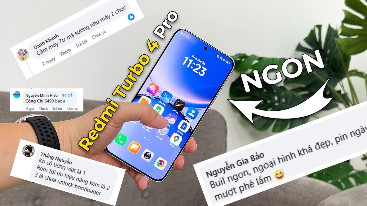 Đánh giá từ người dùng Redmi turbo 4 Pro: Điện thoại rất ngon tầm giá 6Tr