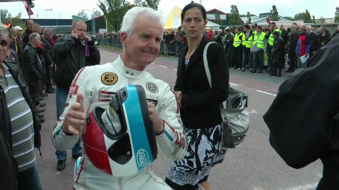 TT Assen GP motor coureur Wil Hartog terug op het circuit.CRT Winkel. HD 1080