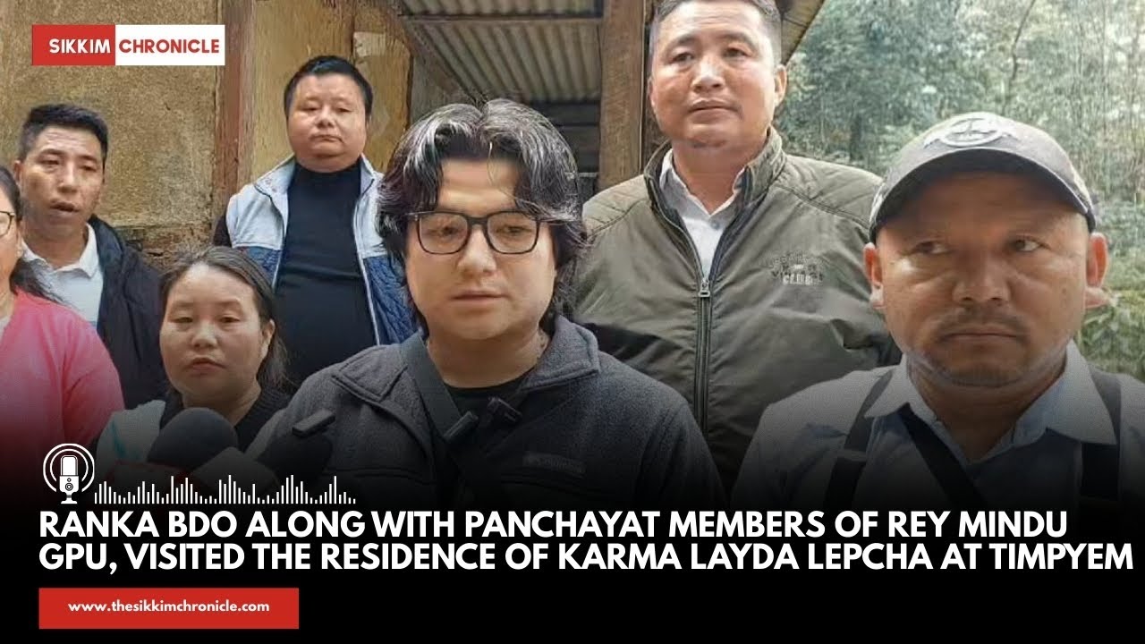 Ranka BDO along with Panchayat Members of Rey Mindu GPU, visited the residence of Karma Layda 