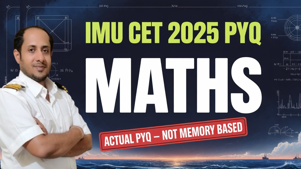 IMU CET 2025 Maths Actual PYQ with Solutions - Practice & Solve Along