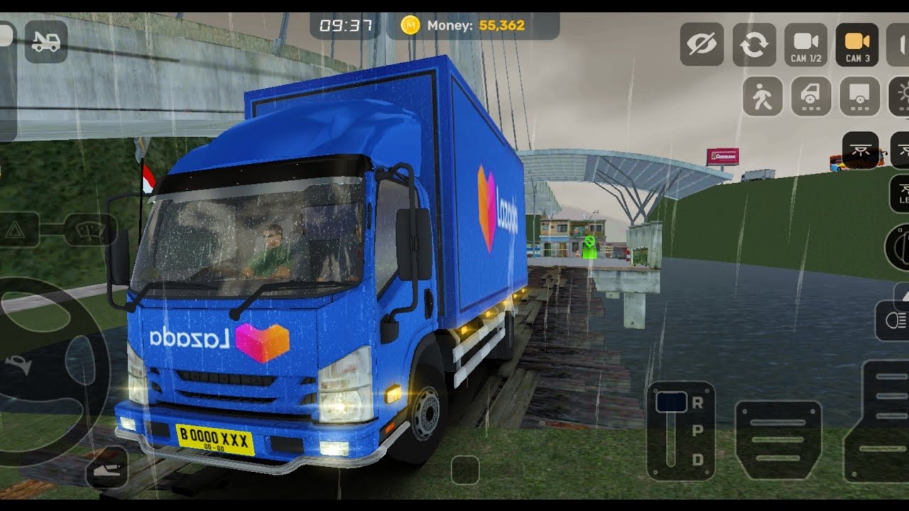 🚛 Mini truck Simulator Vietnam gameplay ✅ Amazing graphics ✨ and Heavy Rainfall Gameplay🎮 #34