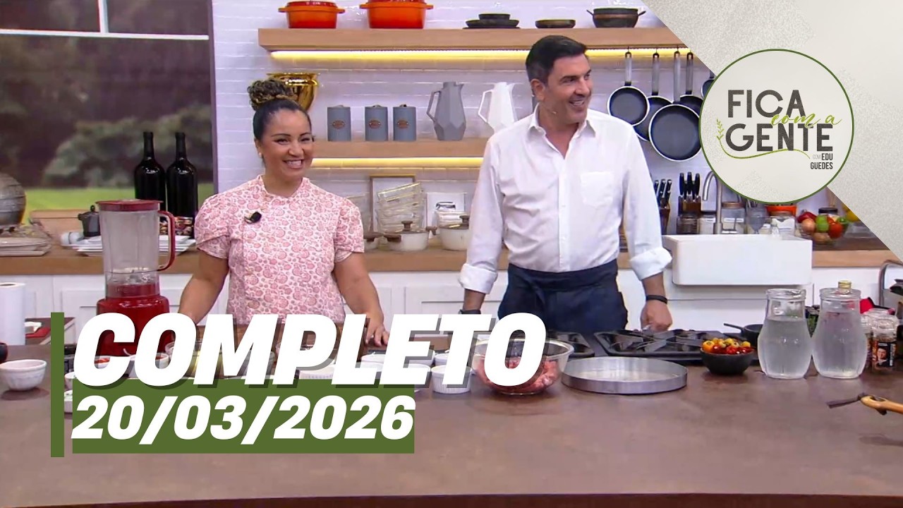 Fica com a Gente: Marcelo do Ó cozinha conta tudo sobre narração e mais (20/03/26) | Completo