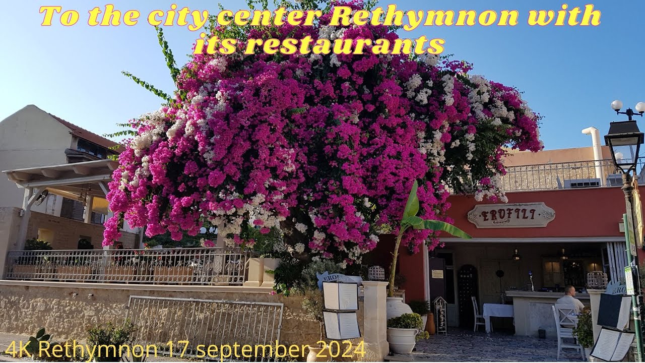 To the city center Rethymnon with its restaurants 17 sep 2024