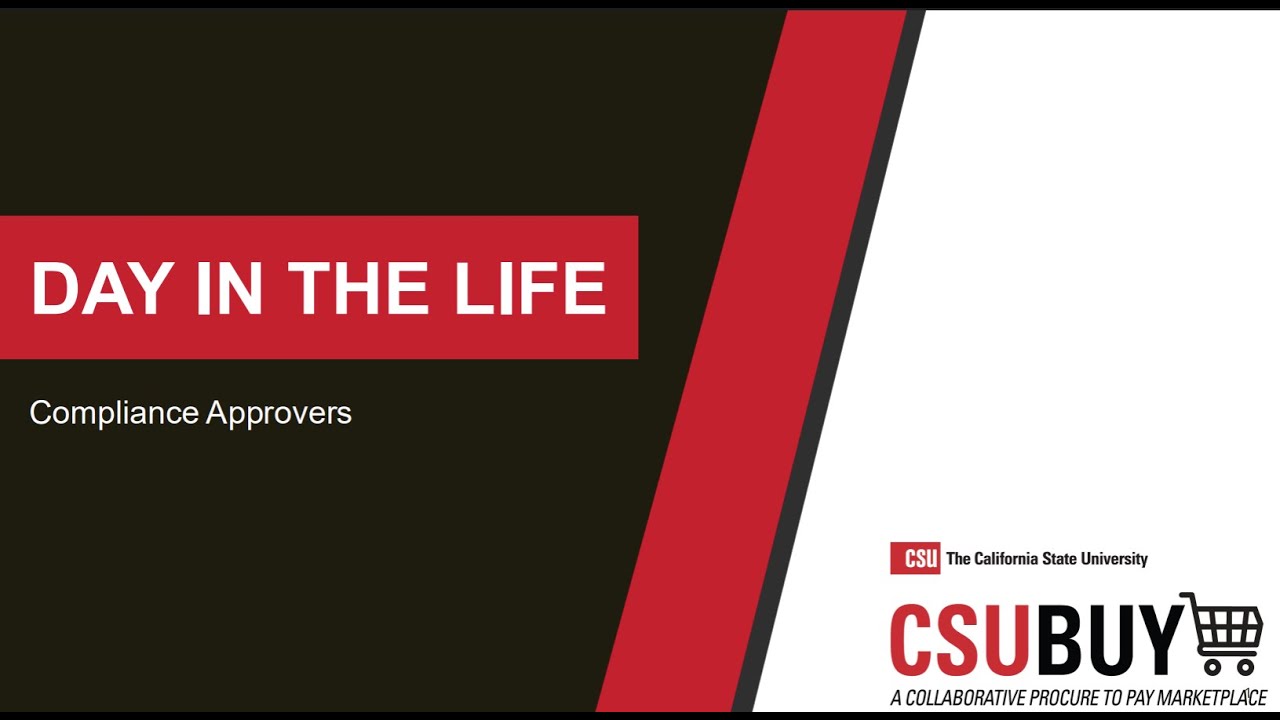 CSUBUY P2P - A Day in the Life of Compliance Approver