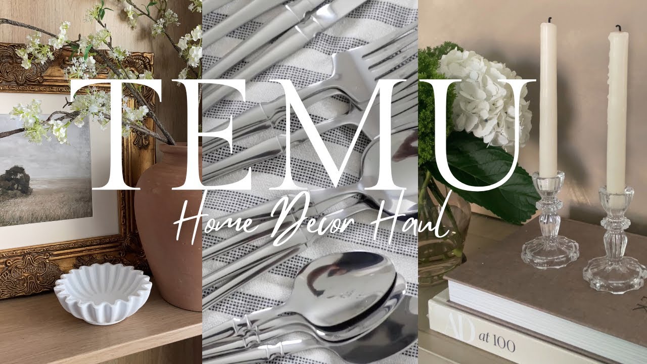TEMU SPRING HOME DECOR HAUL | HOME DECOR STYLING