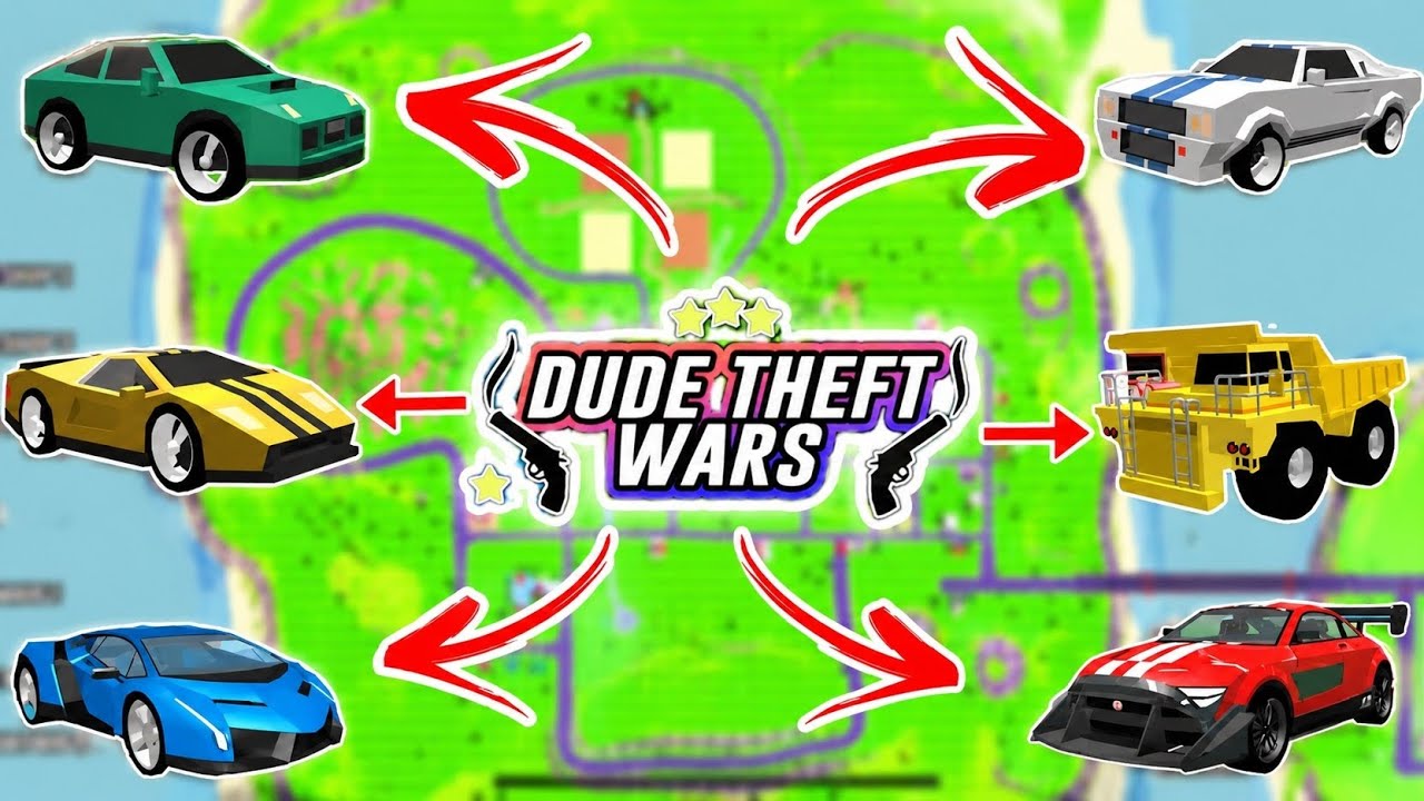😱 I Found EVERY Hidden Car Location in Dude Theft Wars 🚗🔥 | Car Cheat Code