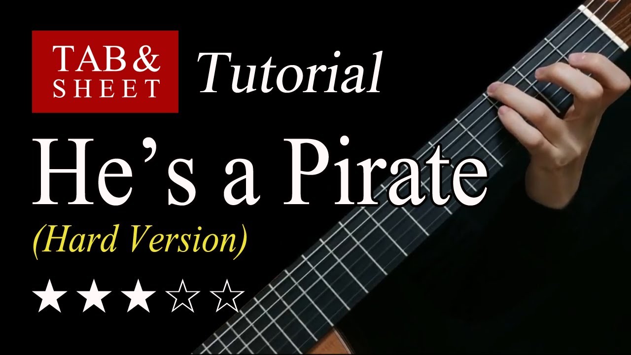 He's a Pirate (Hard Version) - Guitar Lesson + TAB